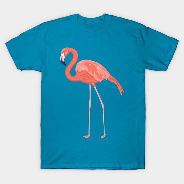 Flamingo Art T-Shirt by SWON Design